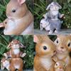 EdirFtra Resin Rabbit Garden Statue view 3
