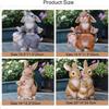 EdirFtra Resin Rabbit Garden Statue view 4