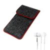 K-S-Trade Felt Protective Pouch for Oukitel C25, Red Trim view 1