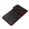 K-S-Trade Felt Protective Pouch for Oukitel C25, Red Trim view 2