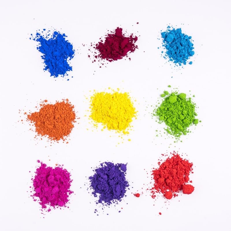 MANADATEC RAL Pigments for Epoxy Resin, Concrete, Casting Resin, Acrylic and Plaster Powder, 50 g, RAL 3020 Traffic Red