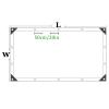 QWEASDF Waterproof Transparent PVC Tarp, 0.8 x 1 m view 2