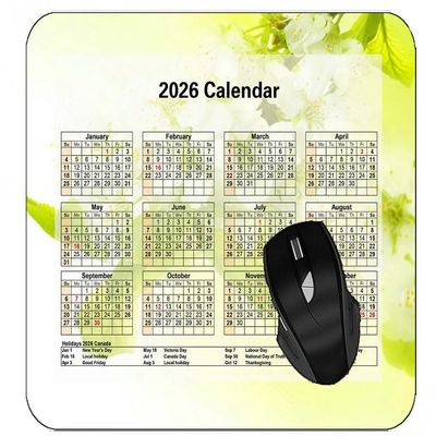 YENDOSTEEN 2025 Butterfly Calendar Mouse Pad