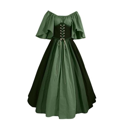 boseucn Women's Victorian Gothic Renaissance Dress