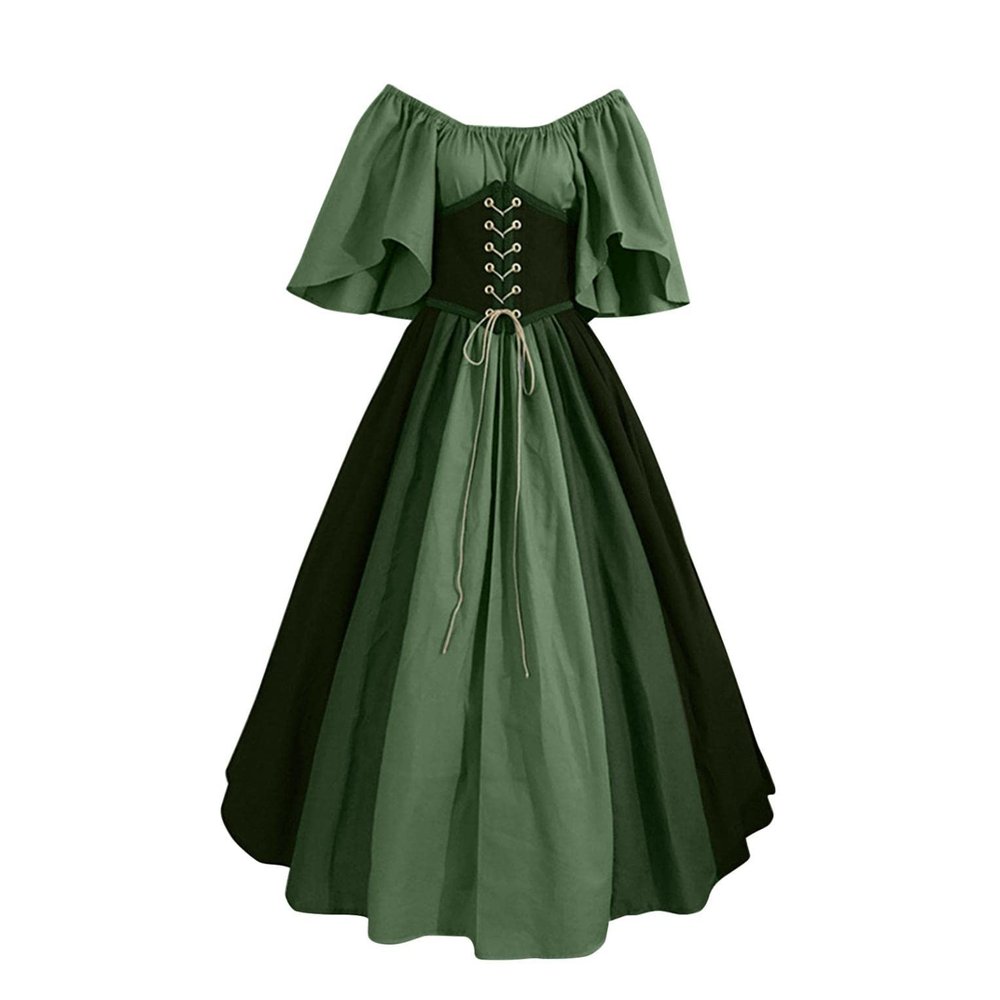boseucn Women's Victorian Gothic Renaissance Dress