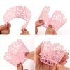 KOSTOO Cupcake Wrappers, 50-Pack, Lace-Style Laser-Cut Cupcake Liners, Light Purple view 2