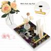 Decorative Skeleton Flowers Tray with Handles view 4