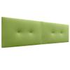 DHOME Plain Upholstered Headboard with Buttons, DUAL Split Design, High Range (Green Faux Leather, 180 cm, for 180/190 cm Beds) view 2
