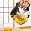 BOSUGE Cast Iron Teapot Glass Kung Fu Tea Set, Thickened High-Temperature-Resistant Glass Teapot with Heat-Resistant Stainless Steel Infuser for Tea and Coffee, 750 ml, Tea Accessories (Color: A) view 4