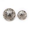 GASELO DIY Craft Sewing Buttons, 5 Round Hollow Metal Buttons for Sewing, Scrapbooking, Jackets, Suits and Sweaters, Gold, 18 mm (Color: Black) view 3