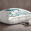 Questo Casa Decorative Pillow Cover for Sofa, Café, Gray, 45 x 45 cm, Designed and Made in Turkey view 2