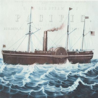 Zitas Creative A4 Rice Paper – Steamship Design, Straw Silk Decoupage Paper