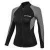Women's 2 mm Neoprene Wetsuit Jacket, Long Sleeve, Front Zipper view 1