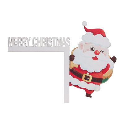 Wooden Christmas Door Frame Corner Ornament