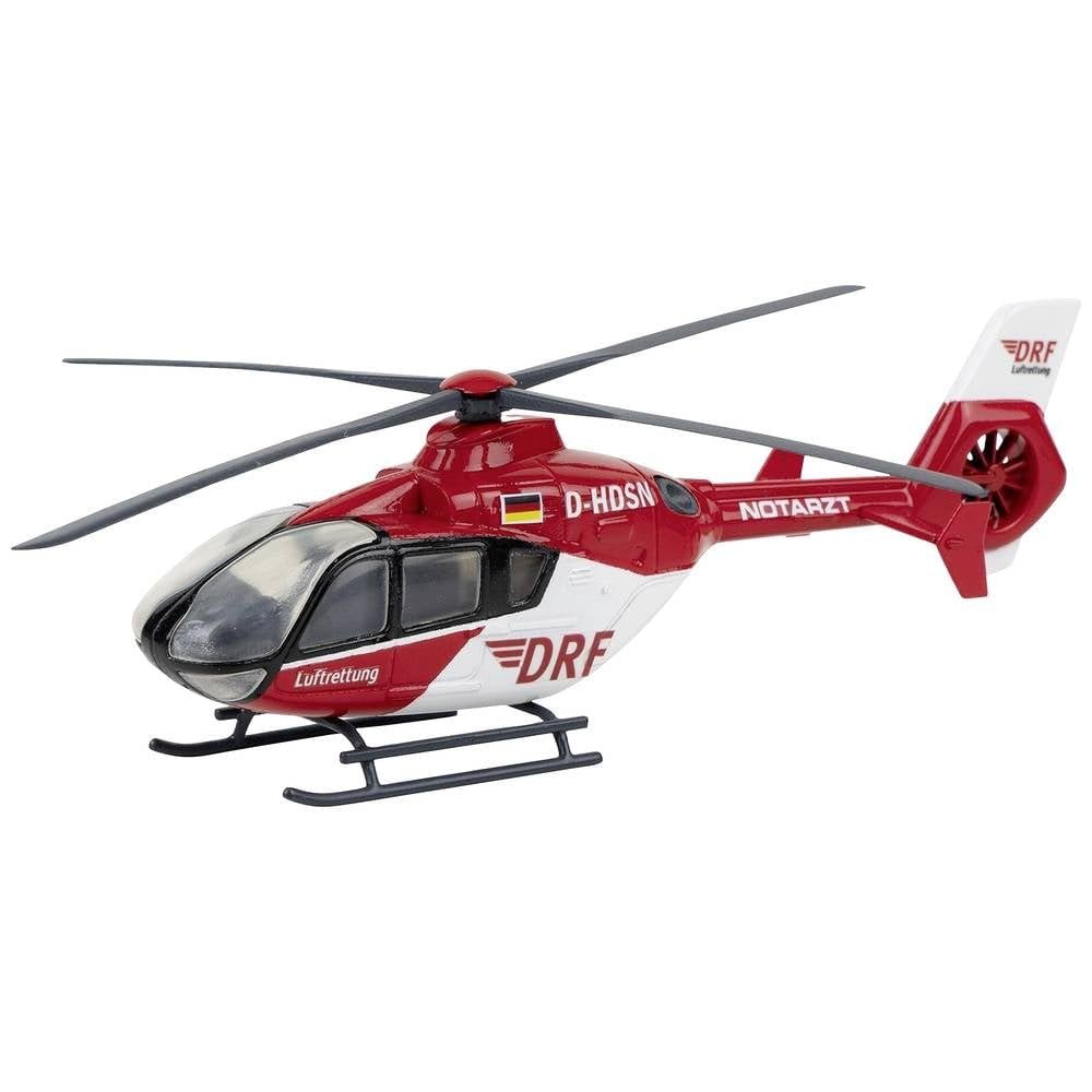 Faller H0 EC135 Air Rescue Helicopter Model, 1:87, 131020, Red and White