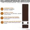 markiso Roller Shutter Belt Cover [3 pcs] 135 mm Hole Spacing | Plastic Belt Winder Cover | Easy Installation Without Removing the Belt | Fits Mini and Maxi Belts | Brown view 2