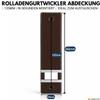 markiso Roller Shutter Belt Cover [3 pcs] 135 mm Hole Spacing | Plastic Belt Winder Cover | Easy Installation Without Removing the Belt | Fits Mini and Maxi Belts | Brown view 3