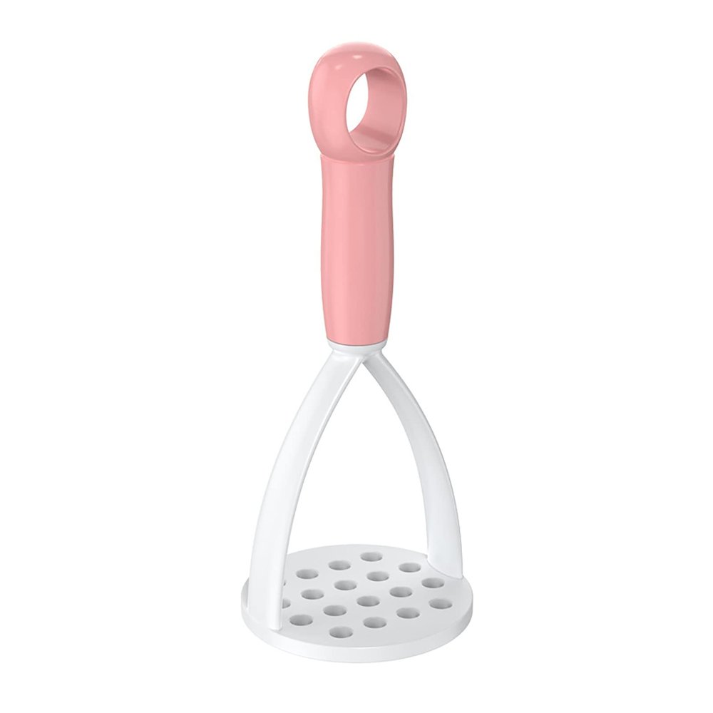 Worparsen Potato Masher, Easy to Clean, Pink