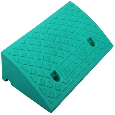 Curb Ramps, Non-Slip Plastic Ramps, Green, 50 × 27 × 11 cm