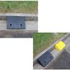 Curb Ramps, Non-Slip Plastic Ramps, Green, 50 × 27 × 11 cm view 2