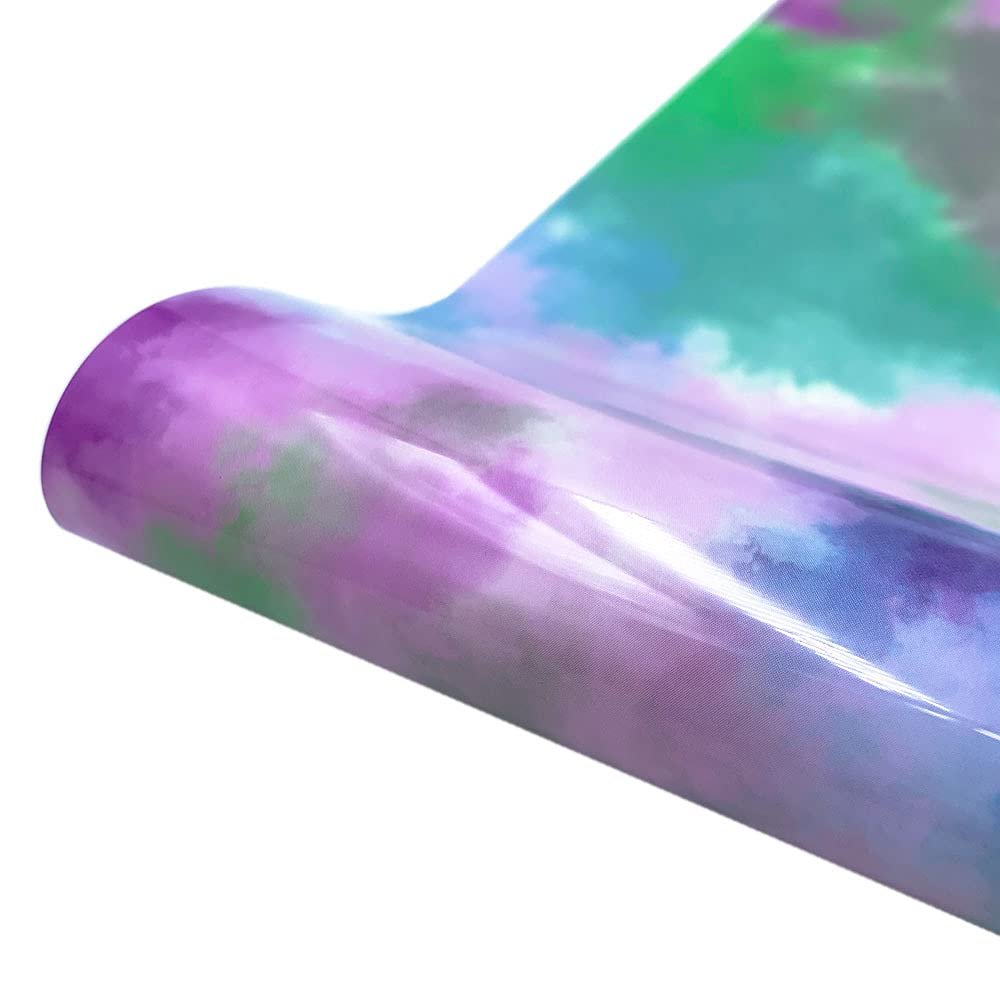 Cloud Rainbow Heat Transfer Vinyl, Purple Clouds, 12 x 10 in