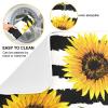 Sunflower Striped Dish Drying Mat, Black and White, 18 x 24 in view 3
