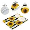 Sunflower Striped Dish Drying Mat, Black and White, 18 x 24 in view 4