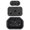 CERRXIAN 1 ft C14 to C7 + C13 Y-Splitter Power Cable view 3