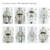 Aurorad 1/2" DN15 Camlock Coupling Socket Adapter, BSPT End, 304 Stainless Steel Pipe Fitting, Homebrew Fitting (Color: B and F, Size: DN15) view 3