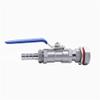 DOLUNTO Needle Valve 1/4, 3/8, 1/2, 1 in Pot Fittings Teapot Ball Valve 6–25 mm Hose Coupling Adapter for Homebrewing, 304 Stainless Steel (Specification: 1/2 in, Wiring Control: 25 mm) view 1