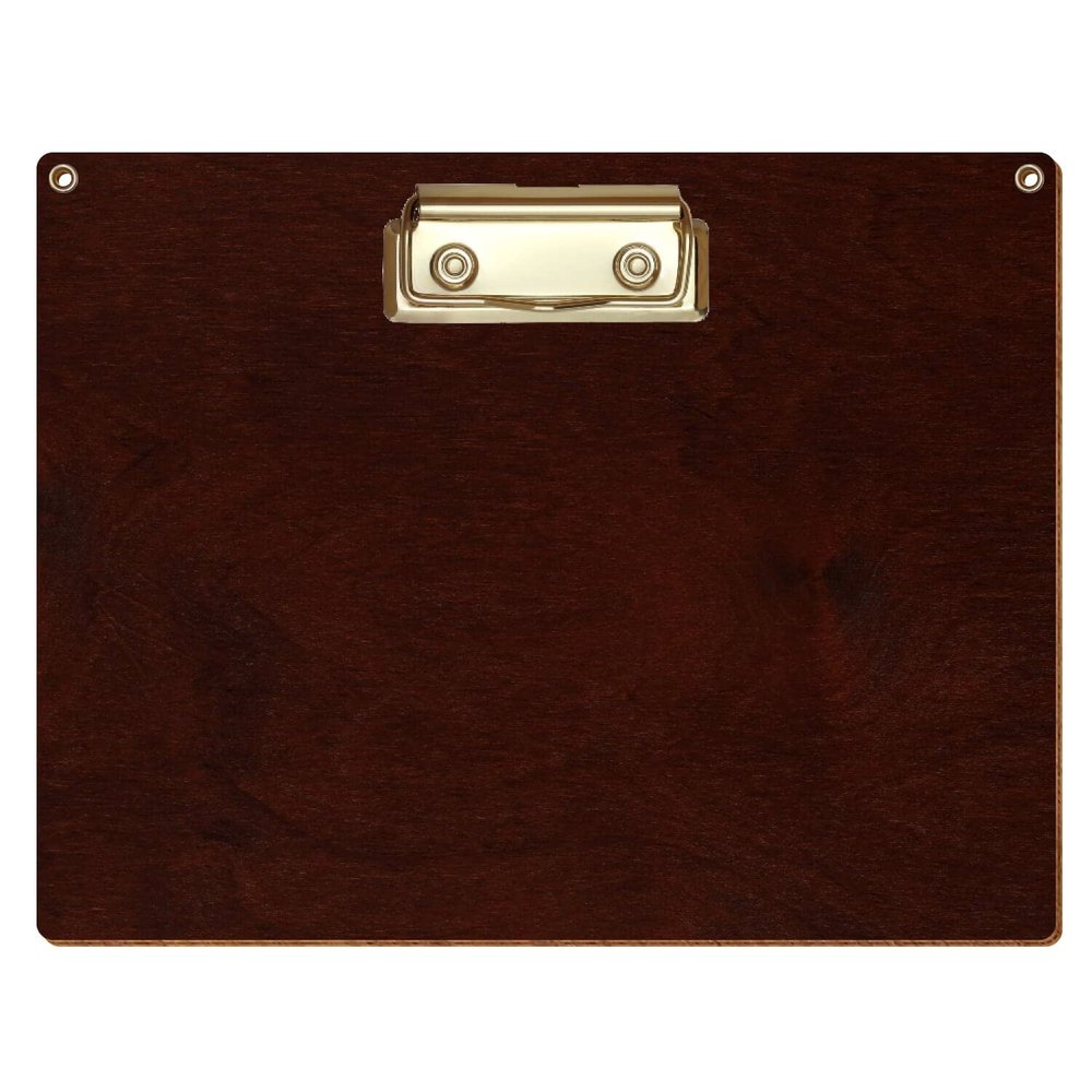 Btic Wooden Clipboard, Dark Walnut, A3–A6, with 2 Hanging Rings