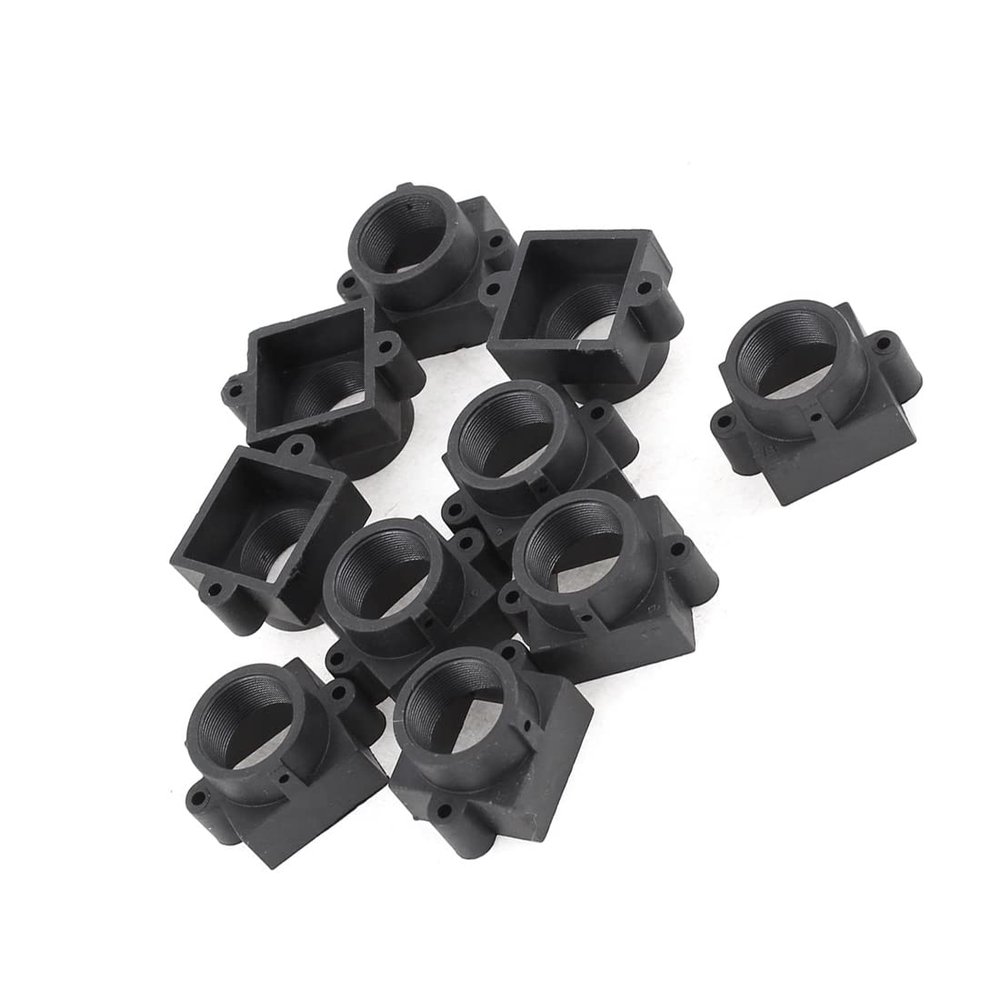 PATIKIL 10-Pack M12 Lens Mounts, 20 mm Hole Spacing, Black