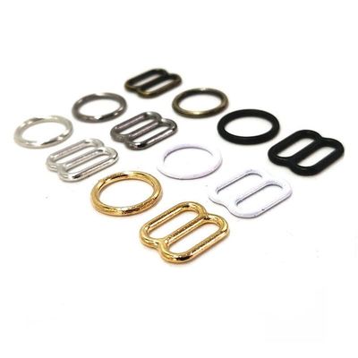 KENNA 10 Sets (20 Pcs) Metal Bra Strap Adjuster Buckles, Sliders, Rings & Clips
