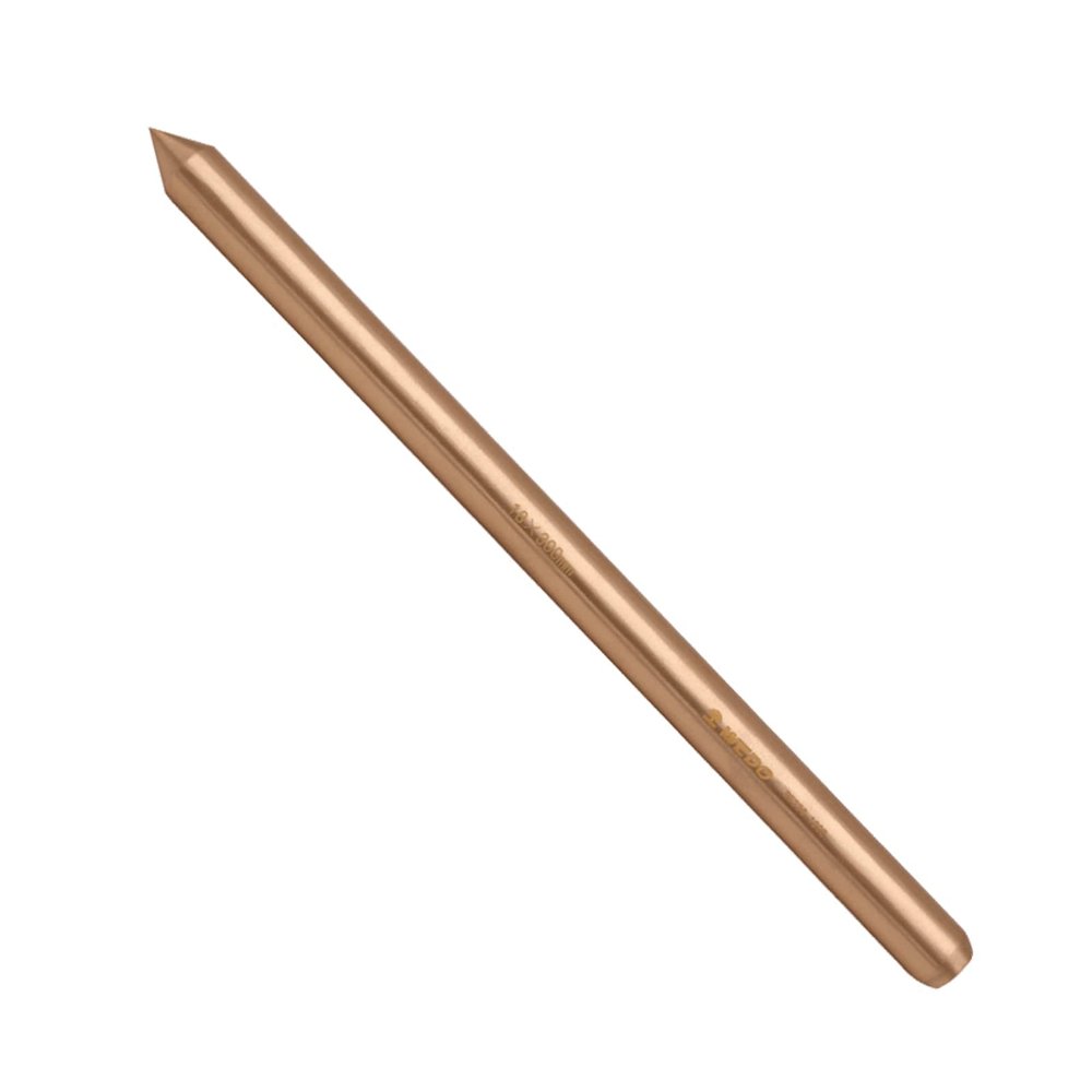 WEDO Non-Sparking Point Chisel/Center Punch, Beryllium Copper, Non-Magnetic, 30 x 500 mm