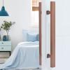 VIZET Push-Pull Door Handle, Double-Sided H-Shape/Ladder Hardware Set, Rose Gold, 80 cm/31.5 in view 1