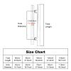 VIZET Push-Pull Door Handle, Double-Sided H-Shape/Ladder Hardware Set, Rose Gold, 80 cm/31.5 in view 2