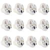 12 White Round Pine Summer Anime Cabinet Knobs view 1