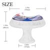 12 White Round Cabinet Knobs, Nature Landscape Pavilion view 4