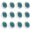 12 White Round Skull Cabinet Knobs view 1