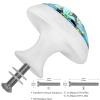 12 White Round Skull Cabinet Knobs view 3