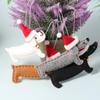 Artibetter 12-Piece Felt Dachshund Christmas Ornament Set view 4