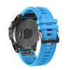 GANYUU Quick-Release Silicone Watch Band for Garmin Fenix 7X/7/6X/6/5X/5/3/3HR/935/S60/MK1, 22 mm, Sea Blue view 4