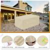 Rectangular Garden Furniture Cover, 420D Oxford Waterproof Table Cover, Beige, 300 x 180 x 100 cm (L x W x H) view 3