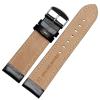 AEMALL Classic General-Purpose Solid-Color Woven Strap, Fashion Brand Genuine Leather Band, 18/20/21/22 mm, Red-Silver, 22 mm view 4