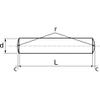 irsa24 25 Cylindrical Pins 12 x 36 mm, DIN 7 Form A, Stainless Steel A1 1.4305, m6, ISO 2338 view 3
