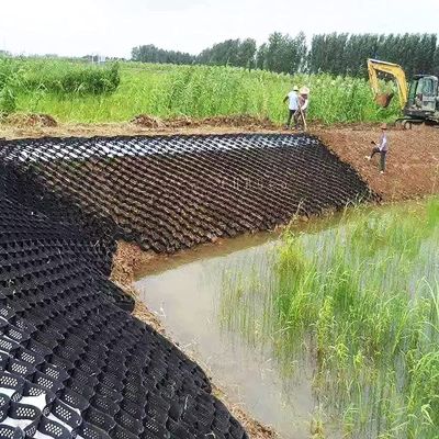 VIZET 2 in. HDPE Geocell Gravel Grid, 16.4 x 27.9 ft