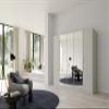Rauch Möbel Quadra-Spin Pure Wardrobe, Silk Gray, 226 cm Wide view 2