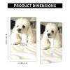French Poodle Single Toggle Switch Wall Plate, Wall Decor, 7.9 x 11.4 cm view 3