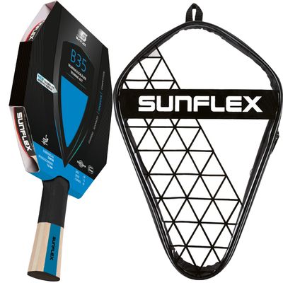 Sunflex B35 Table Tennis Paddle + Single Table Tennis Case | Paddle Set | Hobby Set