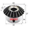 2 Mod 20T 90° Bevel Gear, 8/10/12/14/15/16 mm Bore, 1:1, Hardened Teeth view 2